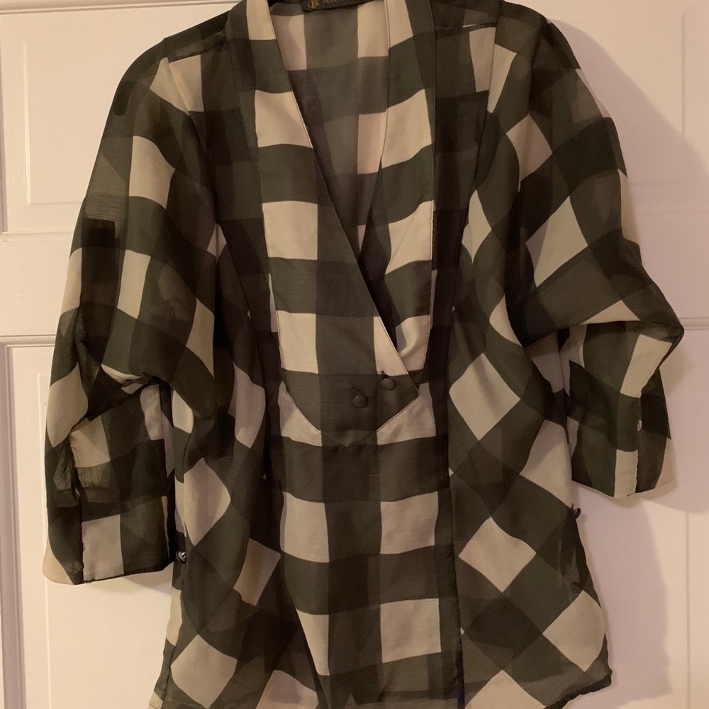 Checkered blouse